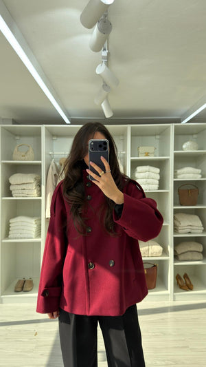 BORDO MORENİA DİK YAKA KAŞE