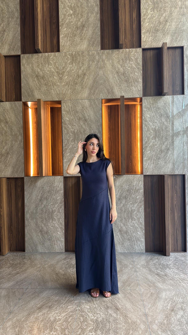 LACİVERT MARKA MODEL MAXİ ELBİSE