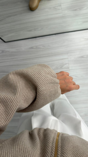 VİZON OVERSIZE KAPÜŞONLU CEKET