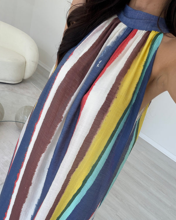 RENKLİ GÖKKUŞAĞI ELBİSE