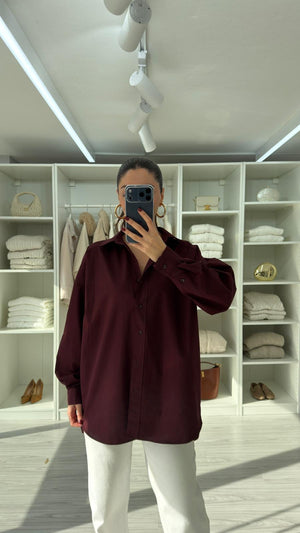MÜRDÜM ASTRE OVERSIZE POPLİN GÖMLEK