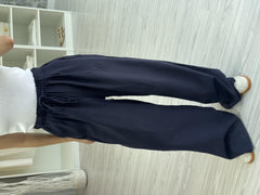 KETEN PANTOLON - LACİVERT