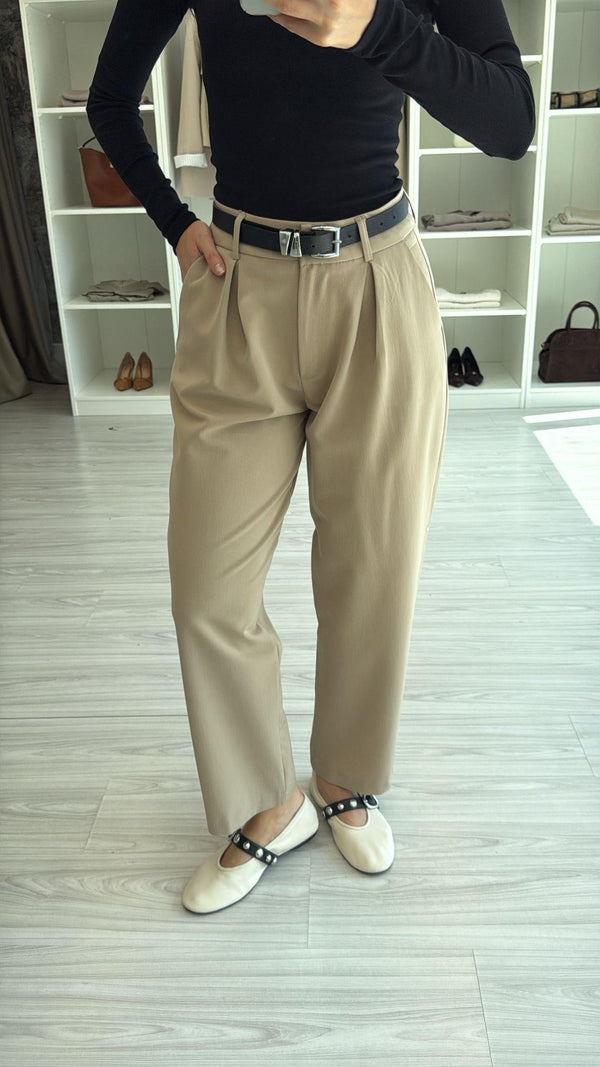 CAMEL YÜKSEK BEL PANTOLON