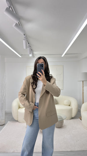 CAMEL SİLVA OVERSIZE BLAZER