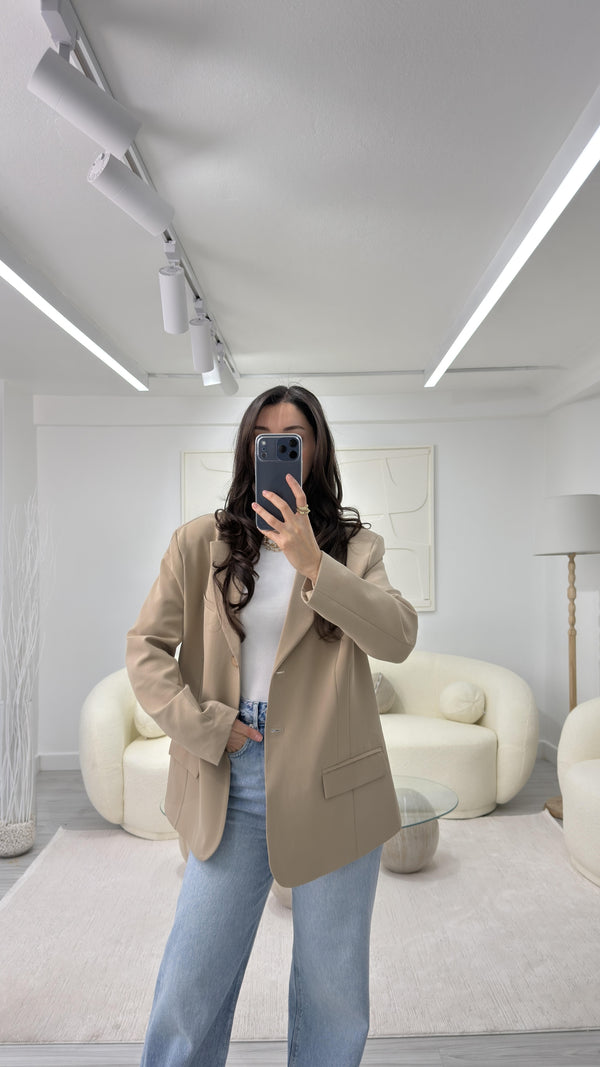 CAMEL SİLVA OVERSIZE BLAZER
