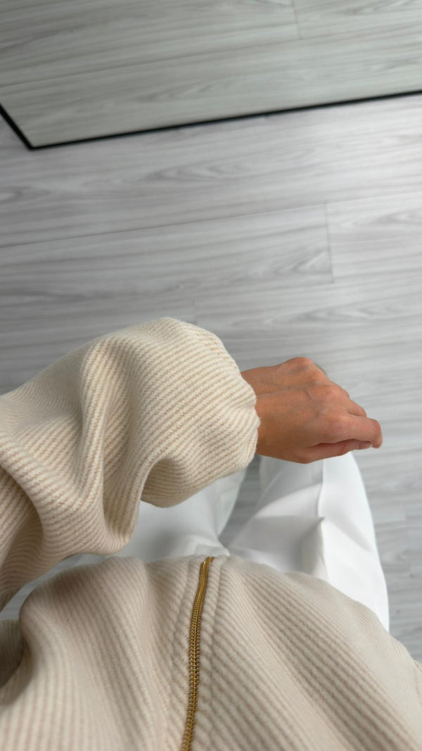 TAŞ OVERSIZE KAPÜŞONLU CEKET