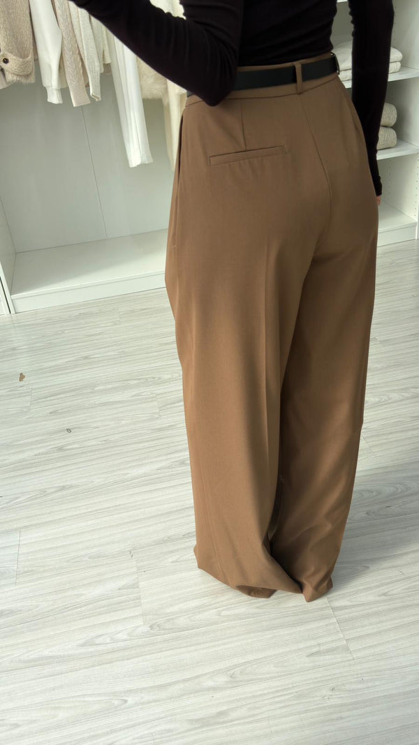 MOCHA KEMERLİ PANTOLON