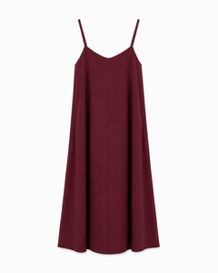 BORDO ASKILI MAXİ SALAŞ ELBİSE