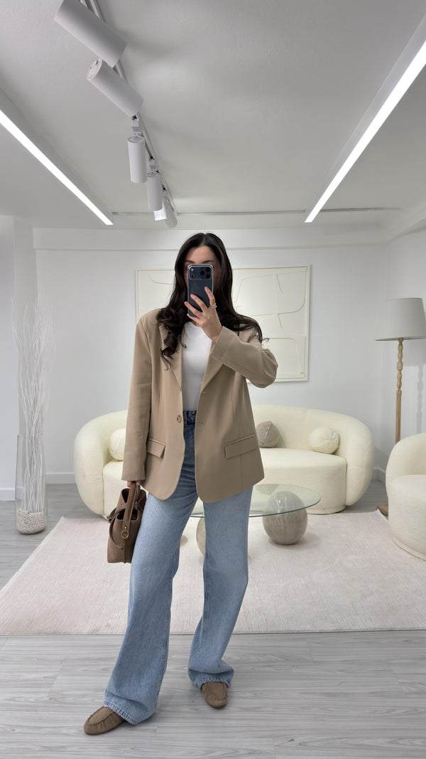 CAMEL SİLVA OVERSIZE BLAZER