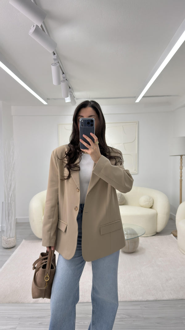 CAMEL SİLVA OVERSIZE BLAZER
