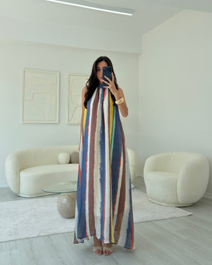 RENKLİ GÖKKUŞAĞI ELBİSE