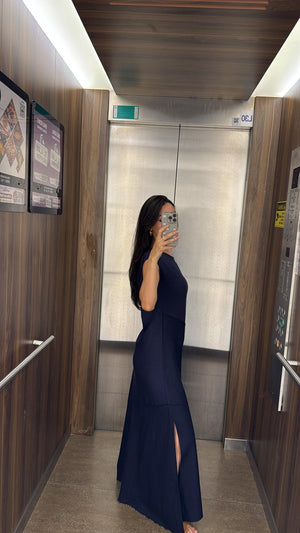 LACİVERT MARKA MODEL MAXİ ELBİSE