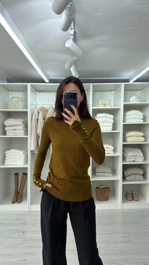 YAĞ YEŞİLİ ZR MODEL BALIKÇI YAKA TRİKO