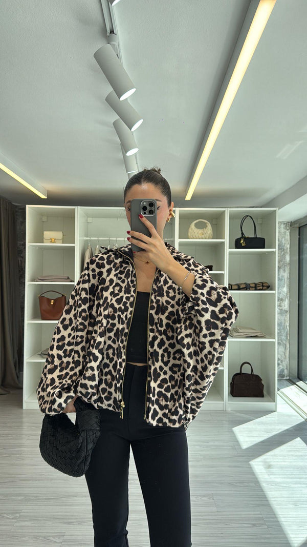 LEOPAR PREMIUM SATEN BOMBER CEKET