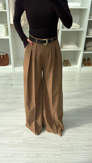 MOCHA KEMERLİ PANTOLON