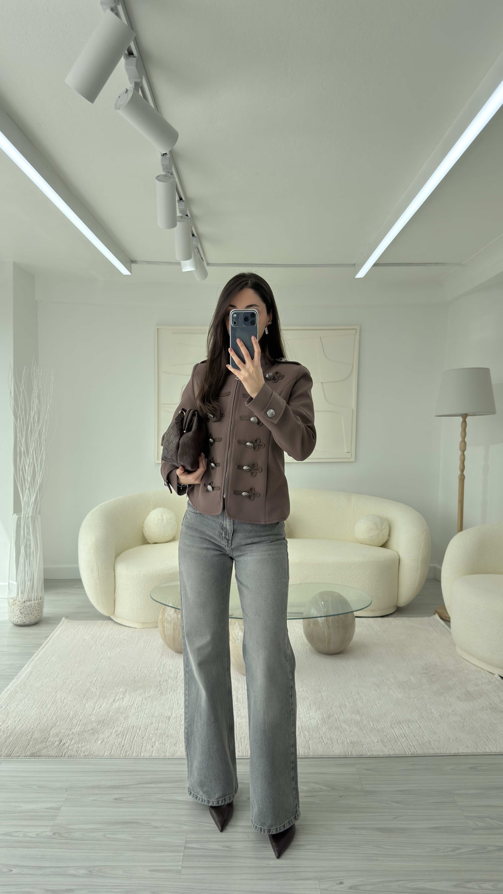 KAHVE NAPOLYON BLAZER CEKET