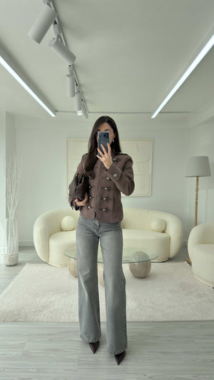 KAHVE NAPOLYON BLAZER CEKET