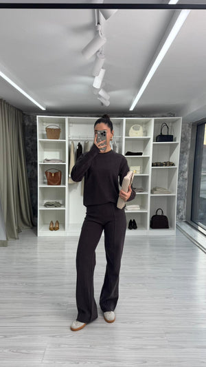 KAHVERENGİ SELANİK KUMAŞ TAKIM