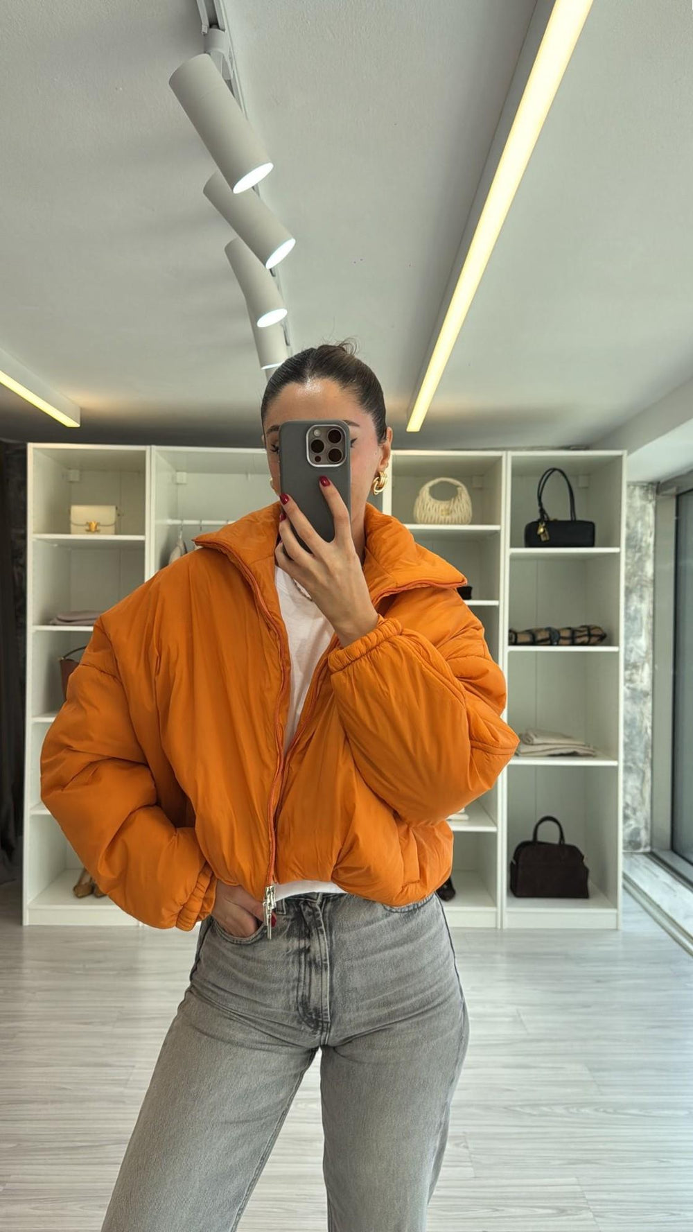 TURUNCU OVERSIZE İNCE MONT
