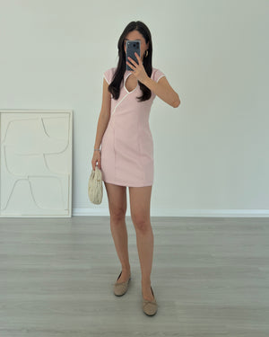 PEMBE ZR MODEL ŞORTLU ELBİSE
