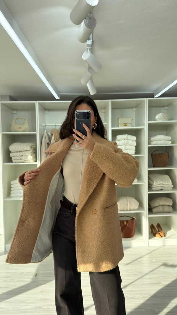 CAMEL VELOUR TEDDY KABAN