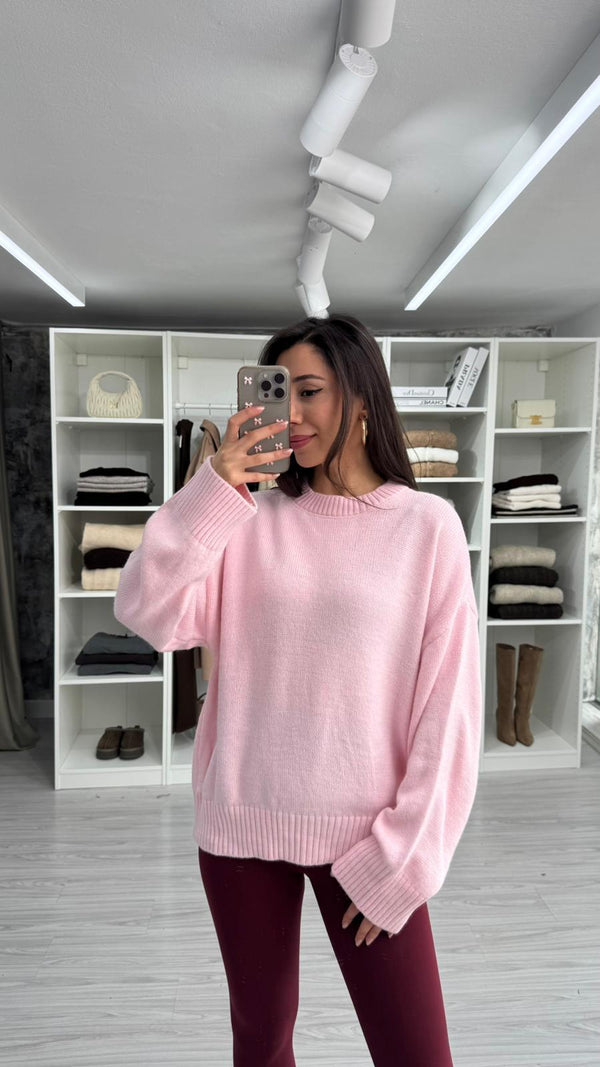 PEMBE NOA PİNTEREST KAZAK