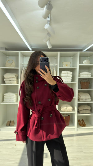BORDO MORENİA DİK YAKA KAŞE