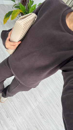 KAHVERENGİ SELANİK KUMAŞ TAKIM