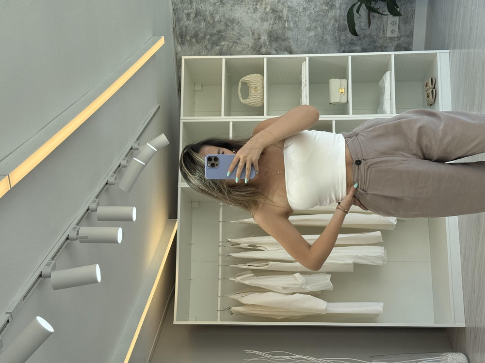 BEYAZ KUPLU CROP