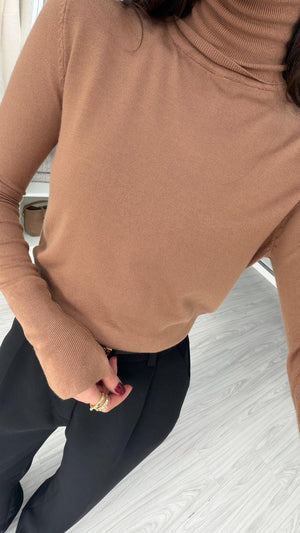 CAMEL ZR MODEL BALIKÇI YAKA TRİKO