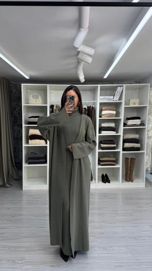 MİNT TRİKO ELBİSE HIRKA TAKIM