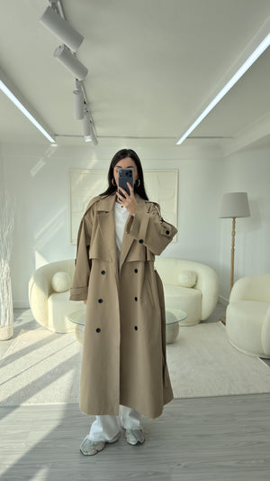 CAMEL OVERSIZE UZUN TRENÇKOT