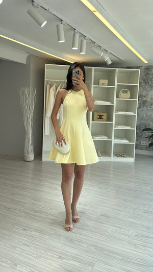 SARI ATLAS ELBİSE