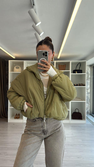 HAKİ OVERSIZSE İNCE MONT