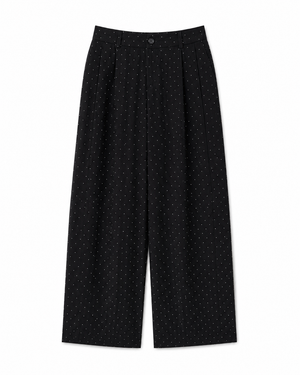 SİYAH BAGGY TAŞLI PANTOLON