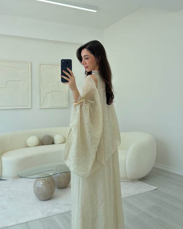 TAŞ PELERİN ELBİSE TAKIM