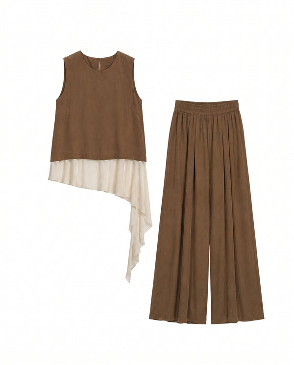 BRONZ GARNİLİ BLUZ TAKIM