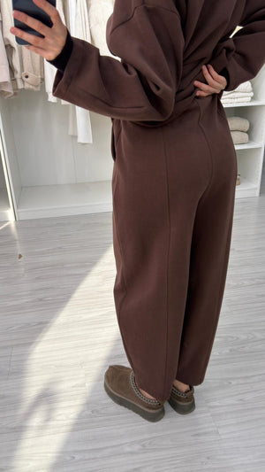 KAHVERENGİ ŞALVAR TAKIM