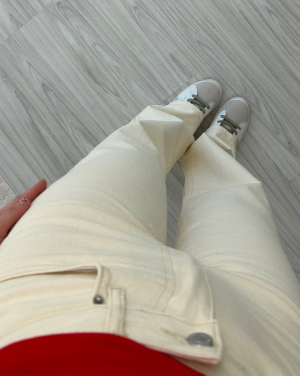 BEJ WİDE LEG JEAN