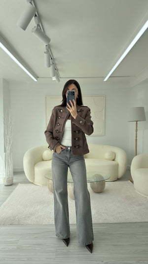 KAHVE NAPOLYON BLAZER CEKET
