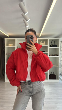 KIRMIZI OVERSIZE İNCE MONT