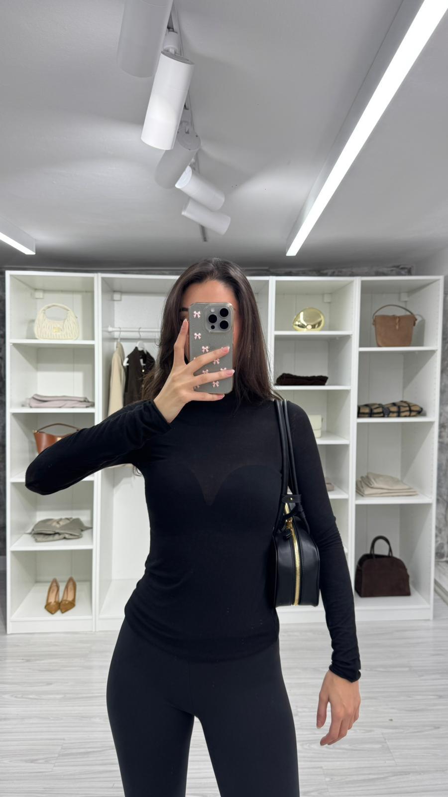 SİYAH BALIKÇI YAKA KAŞMİR BODY