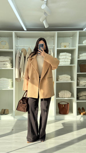 CAMEL VELOUR TEDDY KABAN