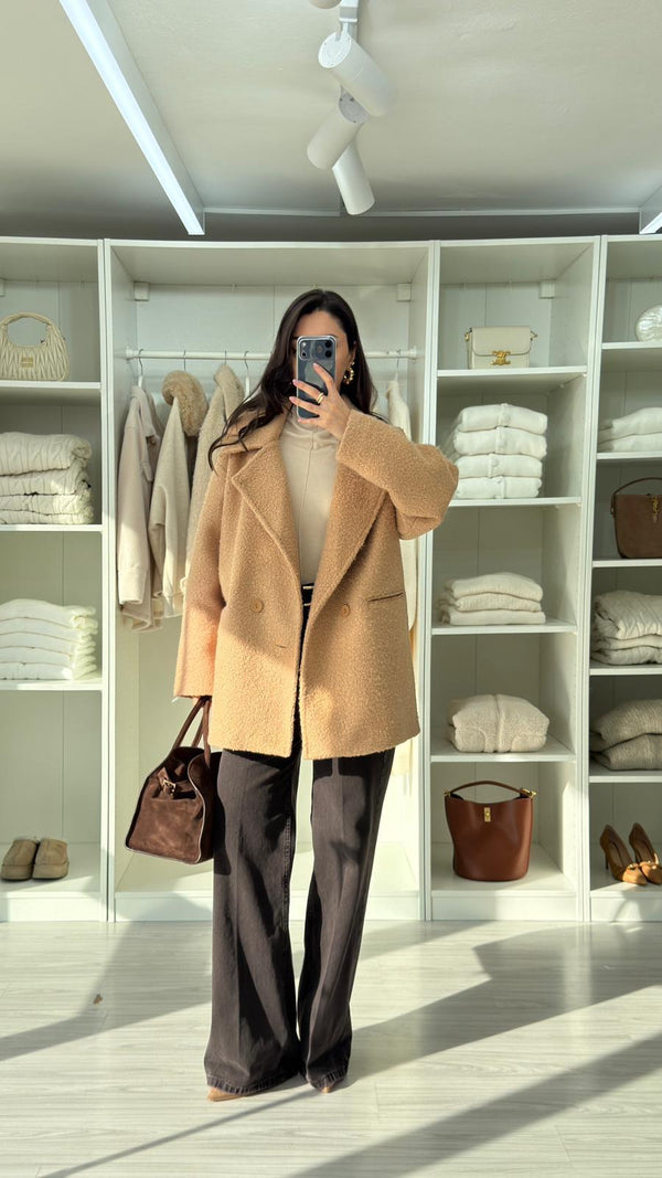 CAMEL VELOUR TEDDY KABAN