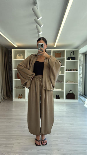 VİZON PREMIUM SATEN ŞALVAR PANTOLON