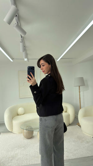 SİYAH NAPOLYON BLAZER CEKET