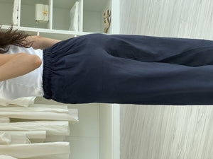 KETEN PANTOLON - LACİVERT