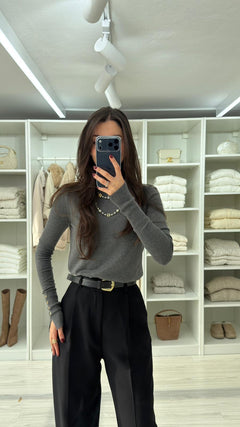 KOYU FÜME ZR MODEL BALIKÇI YAKA TRİKO